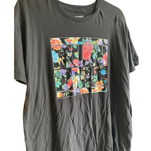 Run DMC Floral Graphic T-Shirt - Picture 1 of 4